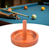Maxbell Wooden Billiard Cone Talc Bowl Cone Chalk Holder for Game Room Accessory Yellow