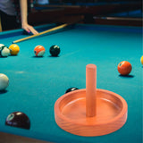 Maxbell Wooden Billiard Cone Talc Bowl Cone Chalk Holder for Game Room Accessory Yellow
