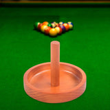Maxbell Wooden Billiard Cone Talc Bowl Cone Chalk Holder for Game Room Accessory Yellow