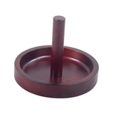 Maxbell Wooden Billiard Cone Talc Bowl Cone Chalk Holder for Game Room Accessory Red