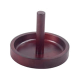Maxbell Wooden Billiard Cone Talc Bowl Cone Chalk Holder for Game Room Accessory Red