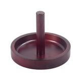 Maxbell Wooden Billiard Cone Talc Bowl Cone Chalk Holder for Game Room Accessory Red