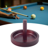 Maxbell Wooden Billiard Cone Talc Bowl Cone Chalk Holder for Game Room Accessory Red