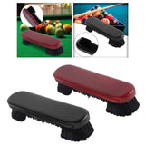 Maxbell Wooden Pool Table Brush Billiard Table Brush Cleaner Billiard Supplies Red