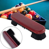 Maxbell Wooden Pool Table Brush Billiard Table Brush Cleaner Billiard Supplies Red