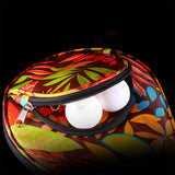 Maxbell Ping Pong Paddle Case Portable Lightweight Sturdy Zipper for Youth Athlete Gourd Red