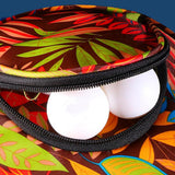 Maxbell Ping Pong Paddle Case Portable Lightweight Sturdy Zipper for Youth Athlete Gourd Red