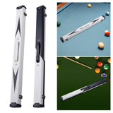 Maxbell Heavy Duty Billiards Pool Hard Case Carrying for 1/2 Snooker Snooker Rod white