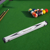 Maxbell Heavy Duty Billiards Pool Hard Case Carrying for 1/2 Snooker Snooker Rod white