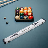 Maxbell Heavy Duty Billiards Pool Hard Case Carrying for 1/2 Snooker Snooker Rod white