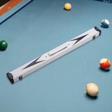 Maxbell Heavy Duty Billiards Pool Hard Case Carrying for 1/2 Snooker Snooker Rod white