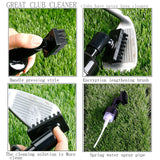 Maxbell Golf Club Groove Brush with Water Bottle Professional Lightweight Accessory White