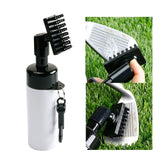 Maxbell Golf Club Groove Brush with Water Bottle Professional Lightweight Accessory White