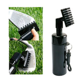 Maxbell Golf Club Groove Brush with Water Bottle Professional Lightweight Accessory Black