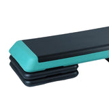 Maxbell Aerobic Stepper Yoga Step Platform Gym Fitness Exercise Cardio Adjustable Green