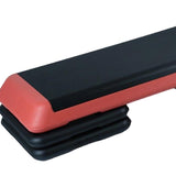Maxbell Aerobic Stepper Yoga Step Platform Gym Fitness Exercise Cardio Adjustable Red