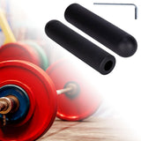 Maxbell 2 Pieces Barbell Bar Adapter Sleeve with L Shaped Wrench for Weightlifting 50mmx200mm ball head