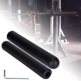 Maxbell 2 Pieces Barbell Bar Adapter Sleeve with L Shaped Wrench for Weightlifting 50mmx300mm ball head