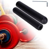 Maxbell 2 Pieces Barbell Bar Adapter Sleeve with L Shaped Wrench for Weightlifting 50mmx300mm ball head