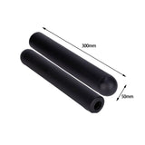 Maxbell 2 Pieces Barbell Bar Adapter Sleeve with L Shaped Wrench for Weightlifting 50mmx300mm ball head