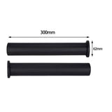Maxbell 2 Pieces Barbell Bar Adapter Sleeve with L Shaped Wrench for Weightlifting 48mmx300mm Flat head
