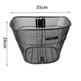 Maxbell Iron Mesh Bicycle Basket Detachable Front Handlebar Basket Storage Basket