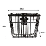 Maxbell Metal Bike Basket Organizer with Mounting Screws Large Space for Tricycles