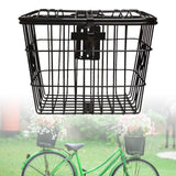 Maxbell Metal Bike Basket Organizer with Mounting Screws Large Space for Tricycles