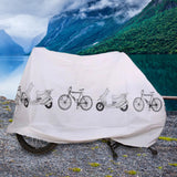 Maxbell Durable Road Bike Cover Waterproof Sun Protection Storage Dustproof Raincoat White
