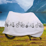 Maxbell Durable Road Bike Cover Waterproof Sun Protection Storage Dustproof Raincoat White