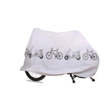 Maxbell Durable Road Bike Cover Waterproof Sun Protection Storage Dustproof Raincoat White