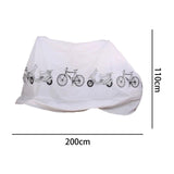 Maxbell Durable Road Bike Cover Waterproof Sun Protection Storage Dustproof Raincoat White