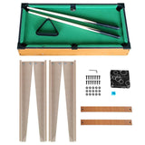 Maxbell Pool Table Set Home Office Billiard Cues Mini Tabletop Billiards for Kids