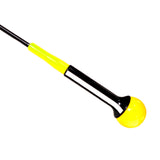 Maxbell Durable Warm up Stick Practice Exercise Golf Swing Trainer Aid for Balance Yellow 100cm