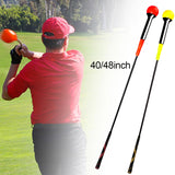 Maxbell Durable Warm up Stick Practice Exercise Golf Swing Trainer Aid for Balance Yellow 100cm