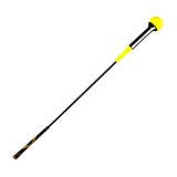 Maxbell Durable Warm up Stick Practice Exercise Golf Swing Trainer Aid for Balance Yellow 100cm