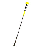 Maxbell Durable Warm up Stick Practice Exercise Golf Swing Trainer Aid for Balance Yellow 100cm