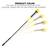 Maxbell Durable Warm up Stick Practice Exercise Golf Swing Trainer Aid for Balance Yellow 100cm