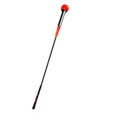 Maxbell Durable Warm up Stick Practice Exercise Golf Swing Trainer Aid for Balance Red 100cm