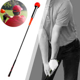 Maxbell Durable Warm up Stick Practice Exercise Golf Swing Trainer Aid for Balance Red 100cm