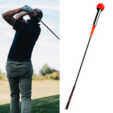 Maxbell Durable Warm up Stick Practice Exercise Golf Swing Trainer Aid for Balance Red 100cm