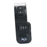 Maxbell Electric Throttle Switch 3 in 1 Control Light Horn Durable for Electric Bike D