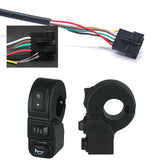 Maxbell Electric Throttle Switch 3 in 1 Control Light Horn Durable for Electric Bike D