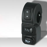 Maxbell Electric Throttle Switch 3 in 1 Control Light Horn Durable for Electric Bike D