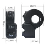 Maxbell Electric Throttle Switch 3 in 1 Control Light Horn Durable for Electric Bike D