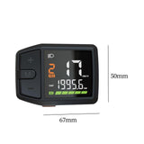 Maxbell Electric Bike LCD Display Bike Computers speedmeter for BBS0102 M500 DZ41-Universalart
