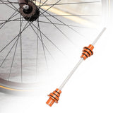 Maxbell Bike Wheel thru Axle Adaptor for Truing Stand Universal Cycling 12/15/20mm Orange