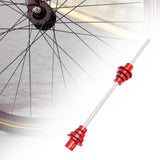 Maxbell Bike Wheel thru Axle Adaptor for Truing Stand Universal Cycling 12/15/20mm Red