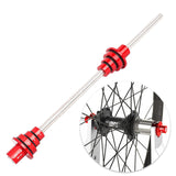 Maxbell Bike Wheel thru Axle Adaptor for Truing Stand Universal Cycling 12/15/20mm Red