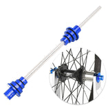 Maxbell Bike Wheel thru Axle Adaptor for Truing Stand Universal Cycling 12/15/20mm Blue